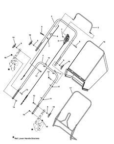 Handle And Bag Group (Hi-Wheel) Diagram and Parts List for 7800694-EBTP22675HW 2010 Briggs and Stratton Lawn Mower
